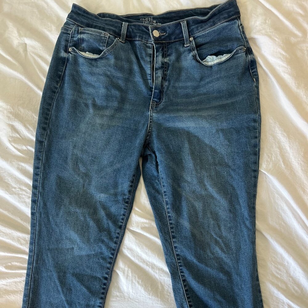 Spandex flare leg jeans